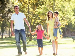 happy-family-walking-in-la-grange-park-illinois